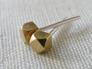 Faceted Brass Studs