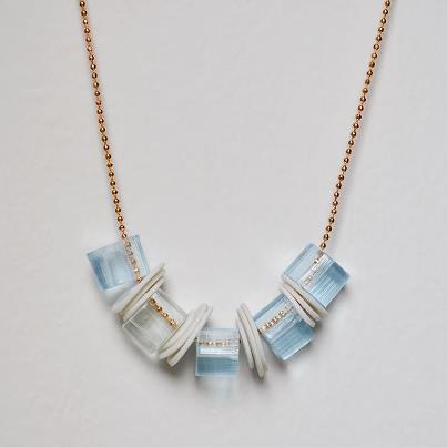 Acrylic and Porcelian Necklace from Hook & Matter