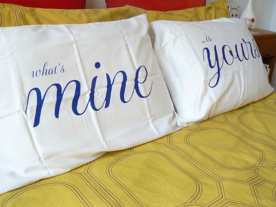 What's Mine Is Yours Romantic Pillowcases